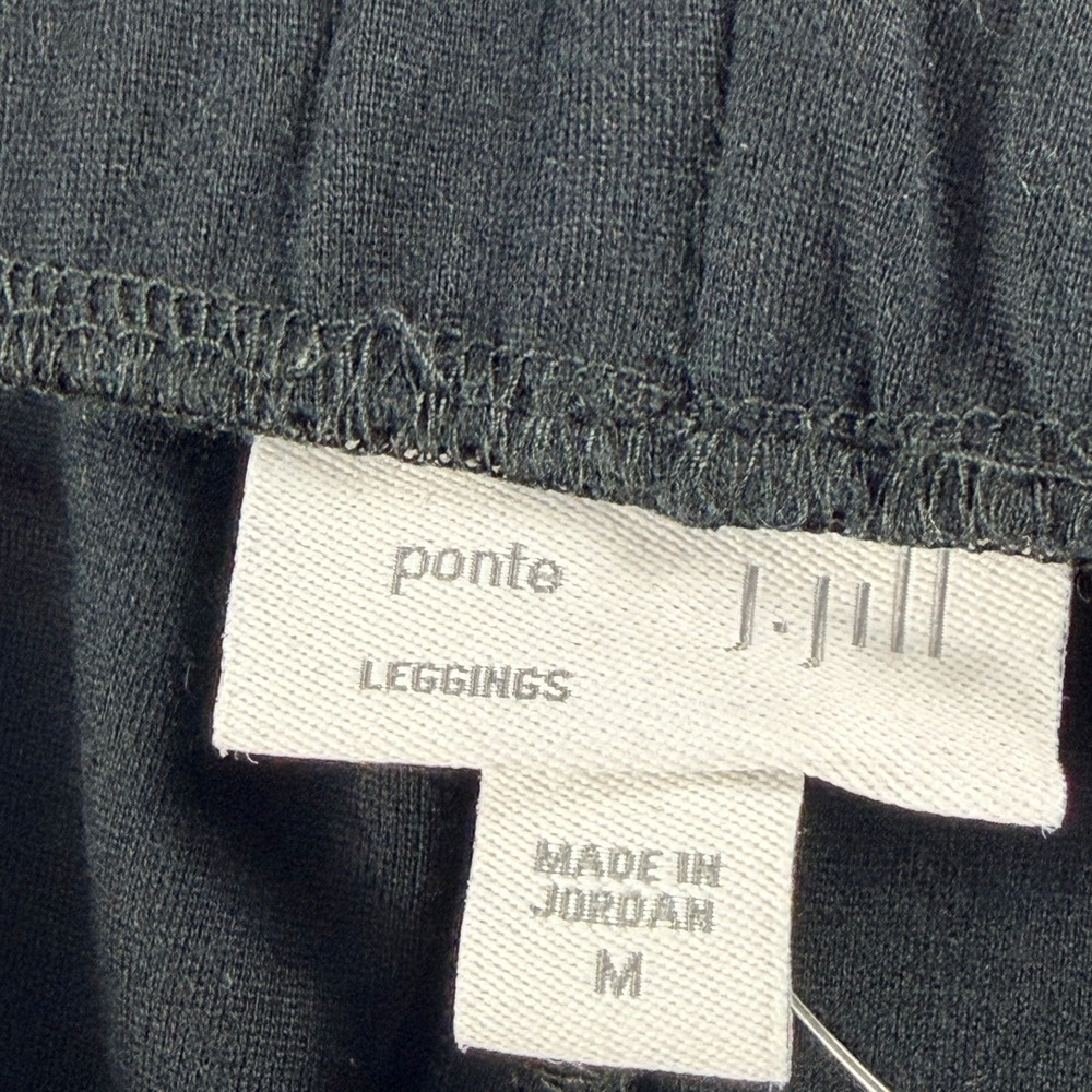 J. Jill Ponte Leggings Womens Medium Black Front Seam Stretch New - Picture 7 of 9